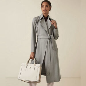 REISS DARCIE TWILL TRENCH COAT